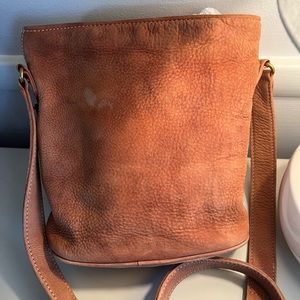 COACH Vintage Sonoma Nubuc Cowhide Leather Bucket Bag 4933 Italy Sand